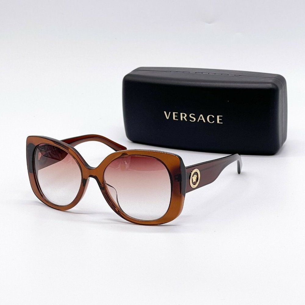 New Versace Women's Brown Acetate Sunglasses